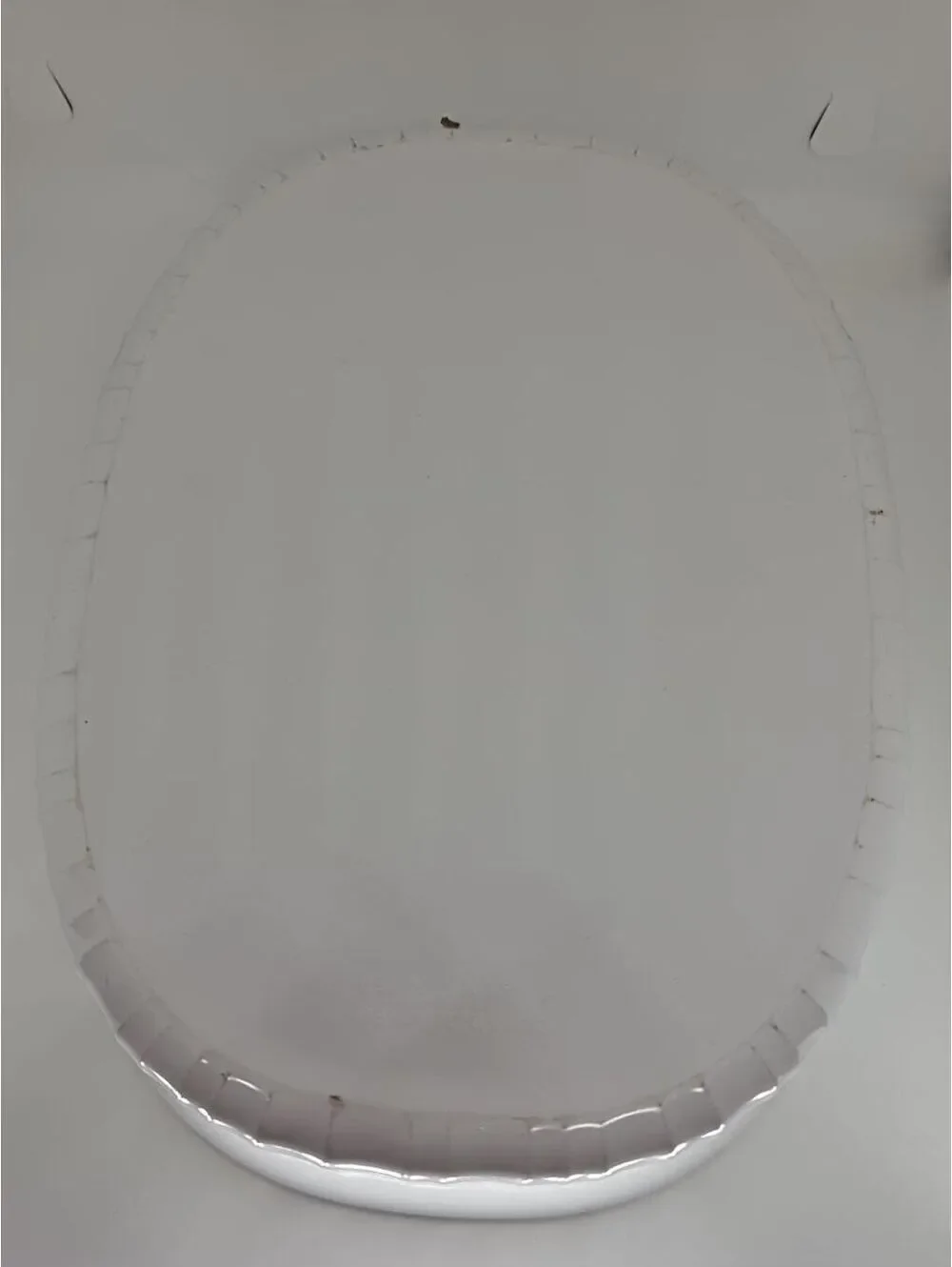 Vtg CorningWare White Oval Casserole Dish Clear Glass Lid